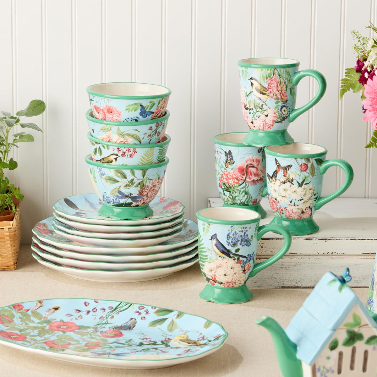 16-Piece Dinnerware Set Service for 4 A12207
