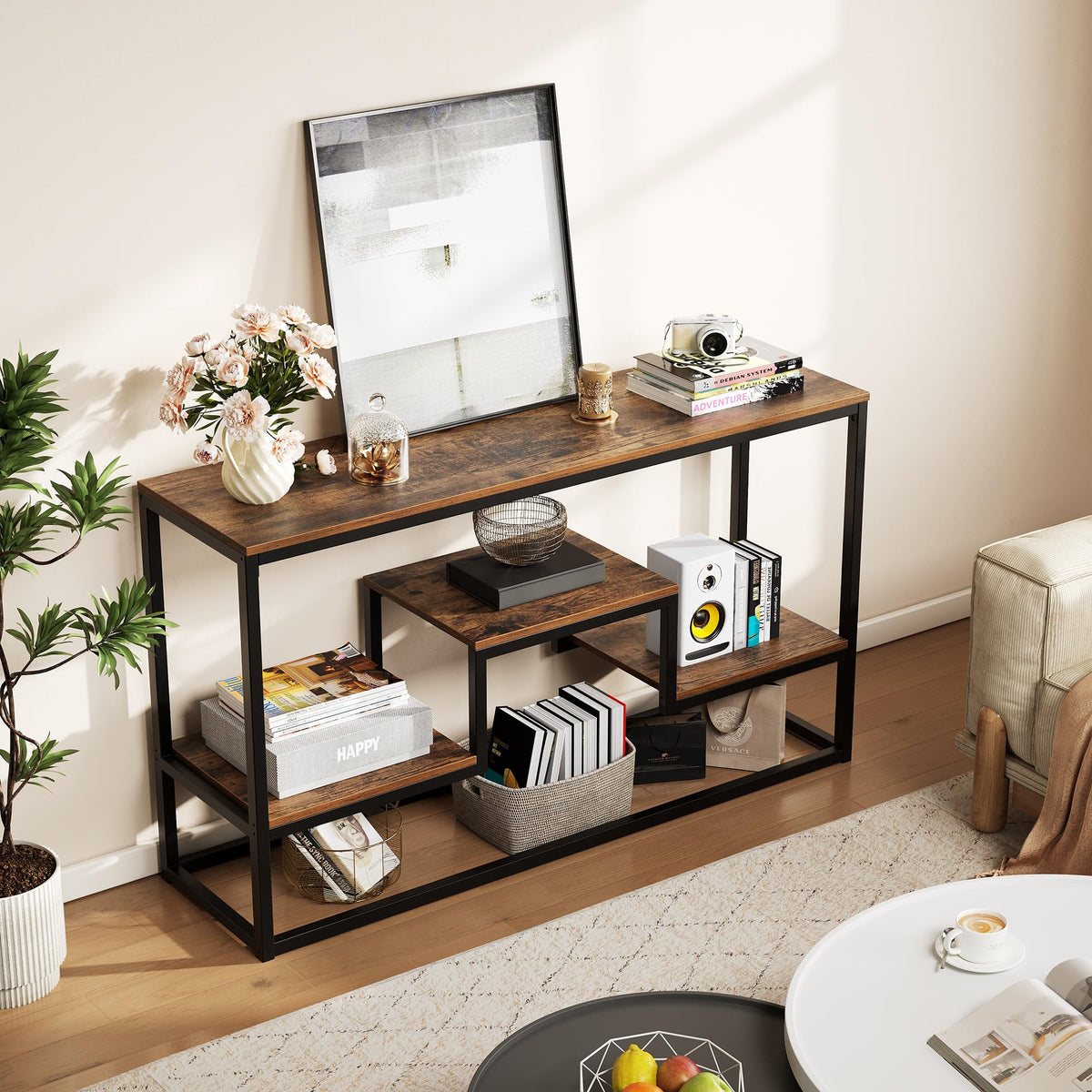 30" Tall Brown TV Stand W8127