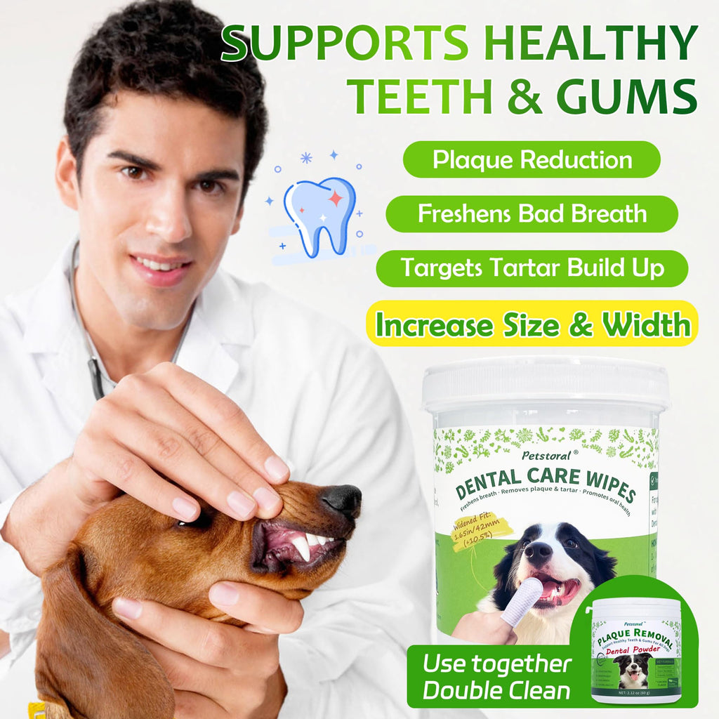 Dental Care Wipes for Dogs and Cats, 50 Count J8386
