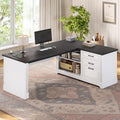 61" L Shaped Desk with Drawers M852983