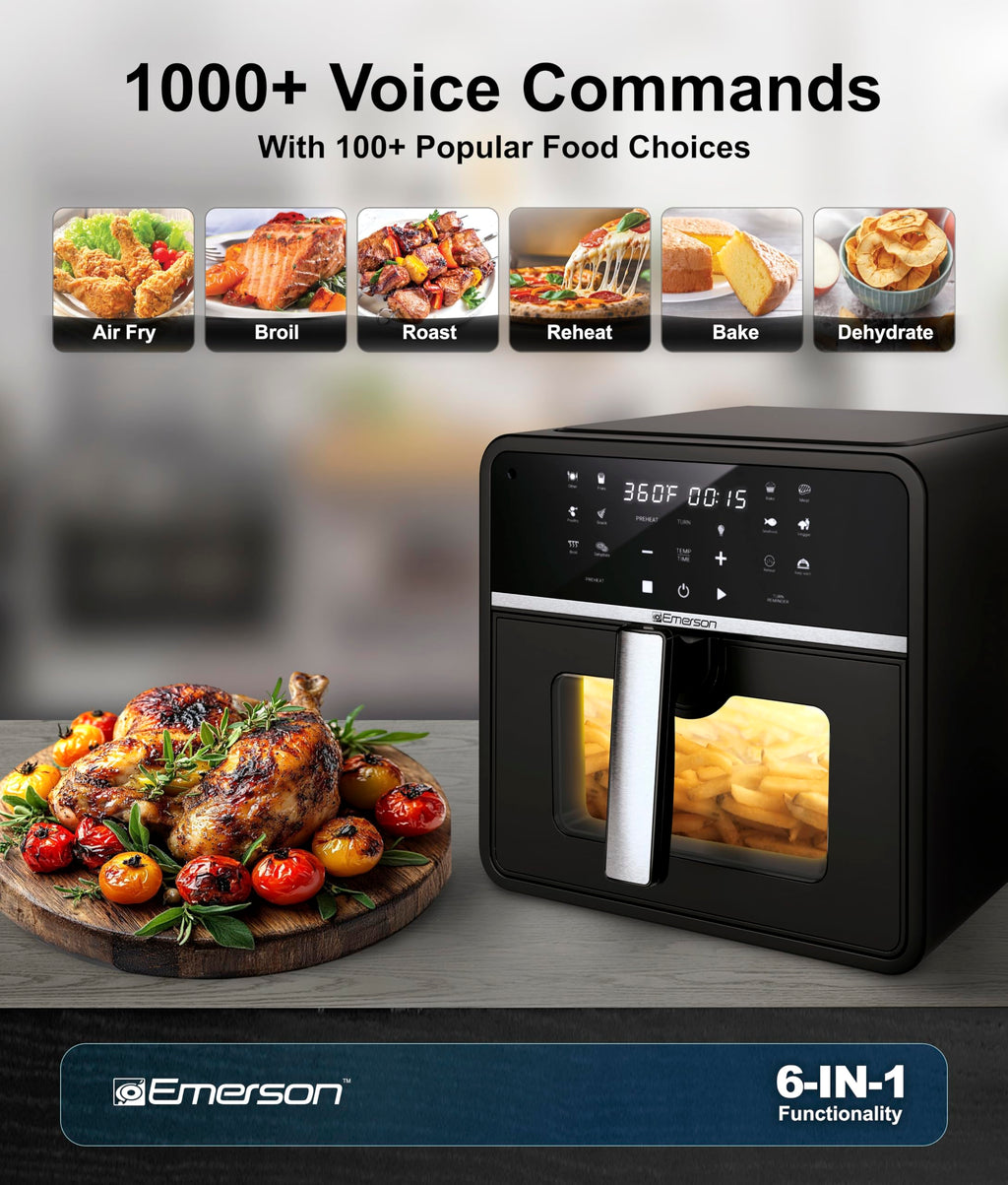 6-in-1 10QT Nonstick Air Fryer 1700W O33333