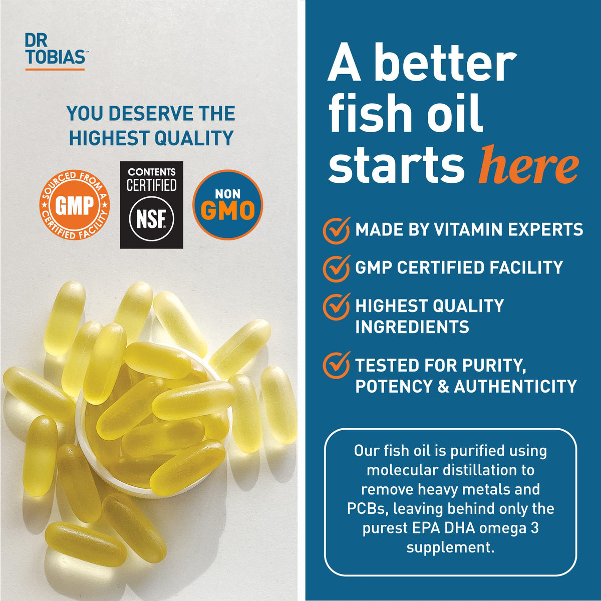 Omega 3 Fish Oil & Lung Health Supplements, 60 Capsules W401623