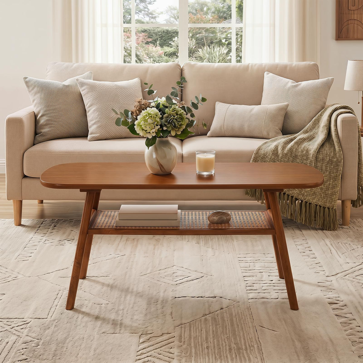 Rattan Wood Coffee Table H78303