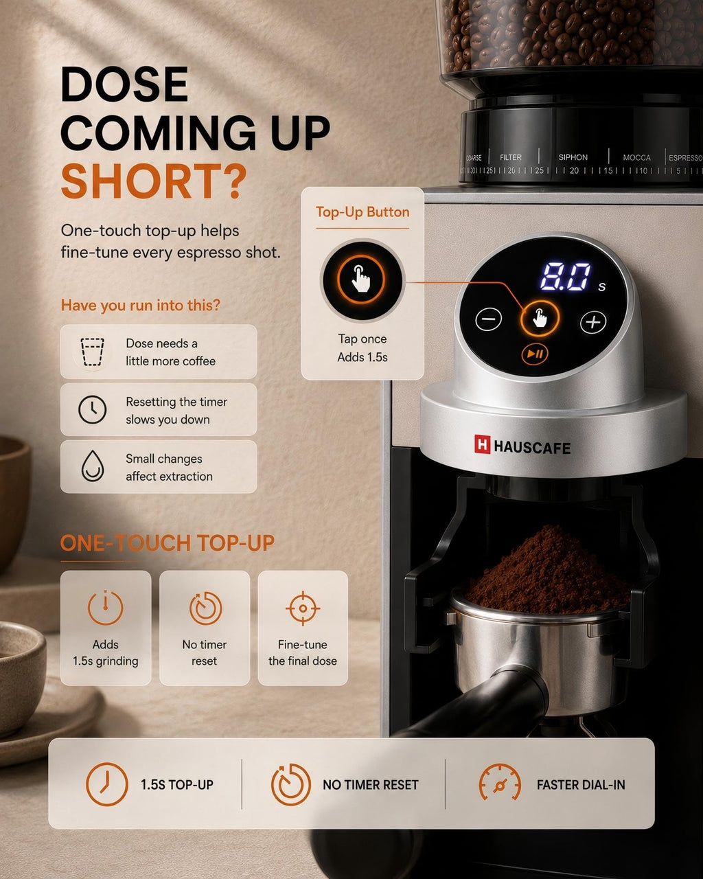 Electric Burr Coffee Grinder with 51 Grind Settings W64257