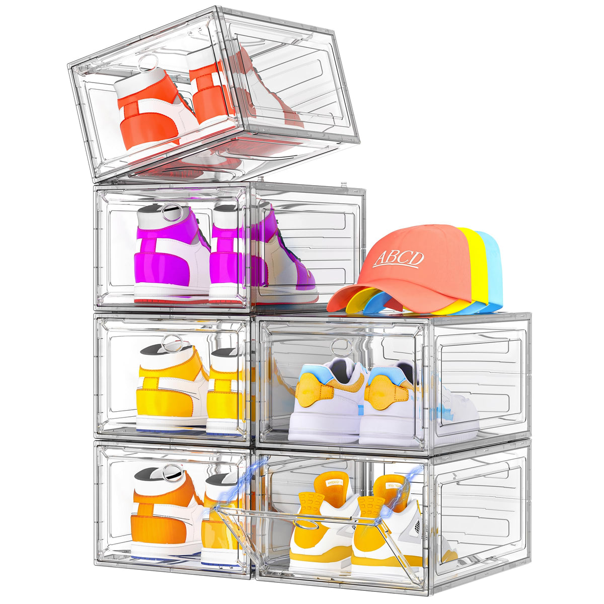 Clear Stackable Shoe Storage Box E4360