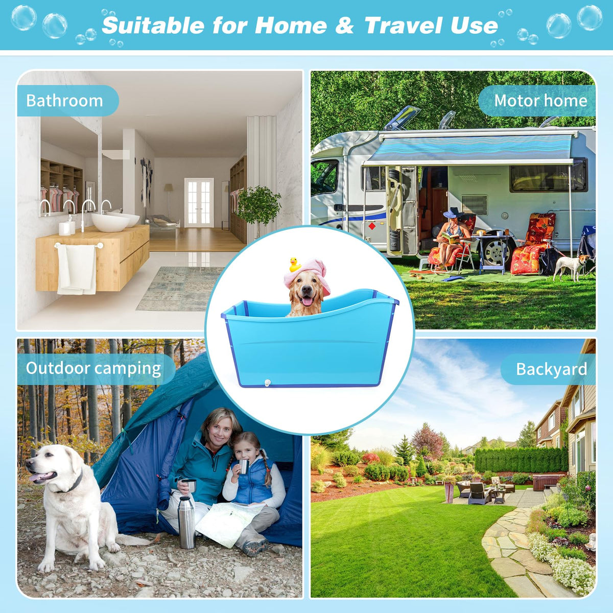 Foldable Dog Bathtub S560175