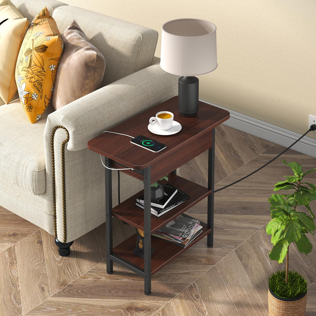Narrow Side Table with Storage Z7833