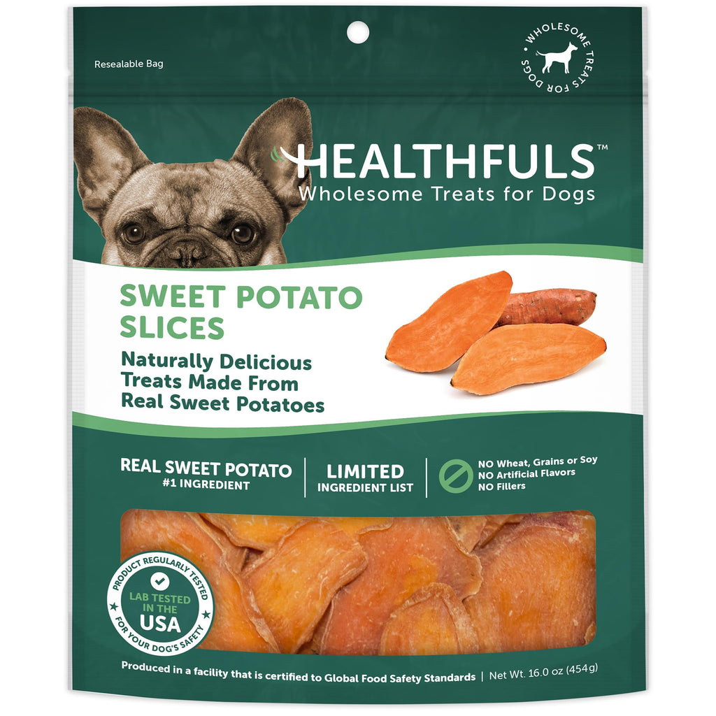 Dried Sweet Potato Slices Dog Treats 16 oz I851983