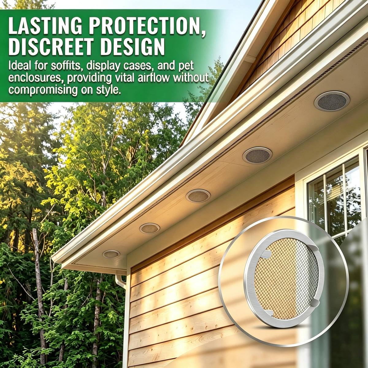 1" Round Open Screen Vent 6 Pack Y480