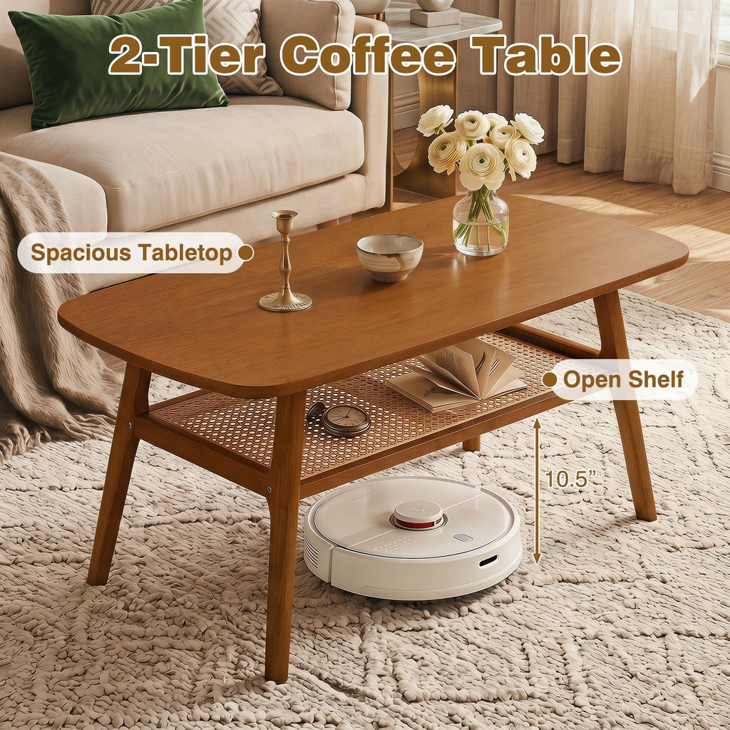 Rattan Wood Coffee Table H78303